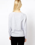 Flower Print Scooo Long Sleeve Splicing Sweatshirt - Oh Yours Fashion - 4