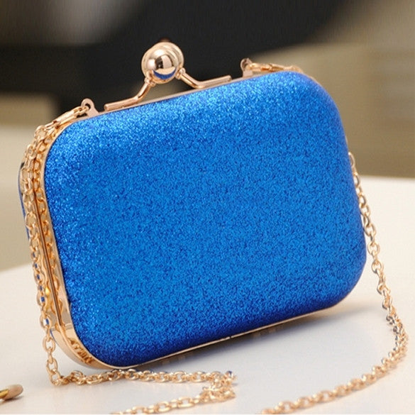 Elegant Mini Party Bag Clutch Women's Shinning Bag Golden/Blue - Oh Yours Fashion - 1