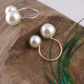 Adjustable Big Small Pearl Ring - Oh Yours Fashion - 2