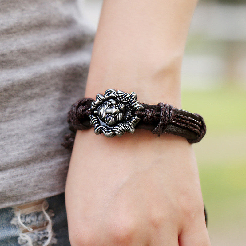 Personality Lion Leather Bracelet - Oh Yours Fashion - 3