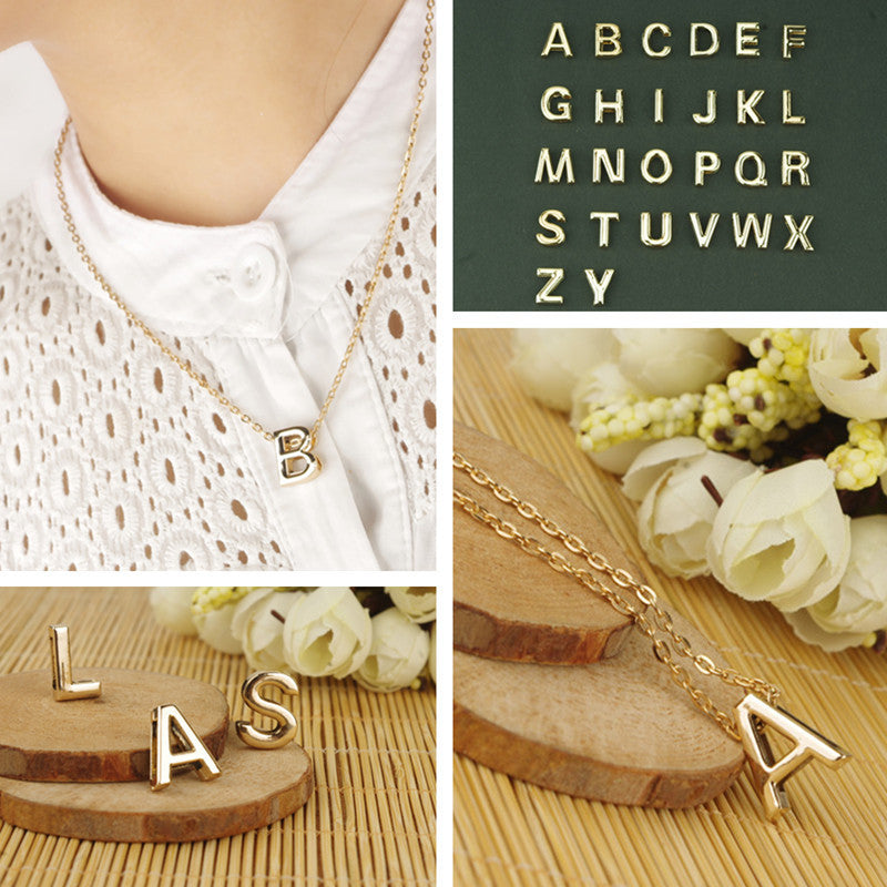 Fashion and Personality English 26 Letters Necklace - Oh Yours Fashion - 1