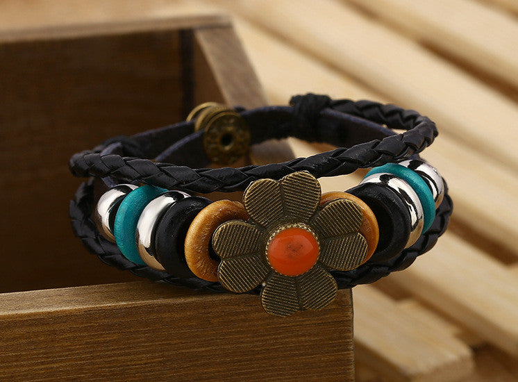 Sweet Little Flower Woven Beaded Bracelet - Oh Yours Fashion - 8