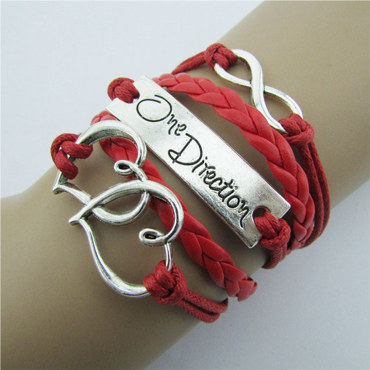 Double Heart Romantic Multicolor Bracelet - Oh Yours Fashion - 1