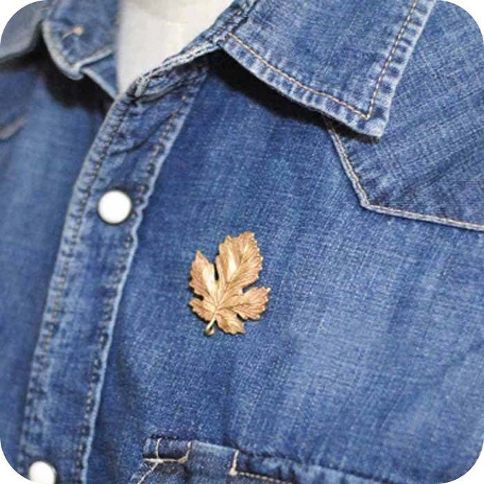 Luxury Diamond Maple Leaf Brooch - Oh Yours Fashion - 2
