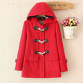 Horn Button Long Sleeves Hooded Thick Fashion Coat - Oh Yours Fashion - 6