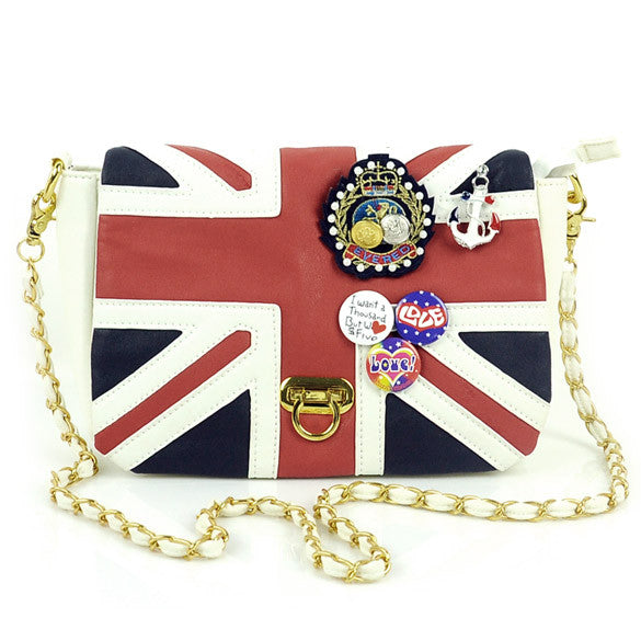 UK Flag Badge Handbag Shoulder Bag - Oh Yours Fashion - 4