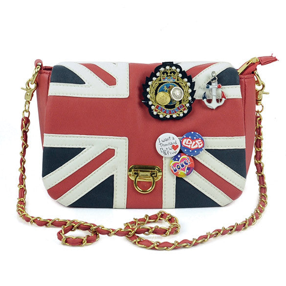 UK Flag Badge Handbag Shoulder Bag - Oh Yours Fashion - 3