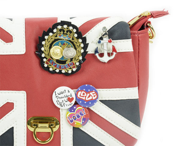 UK Flag Badge Handbag Shoulder Bag - Oh Yours Fashion - 6