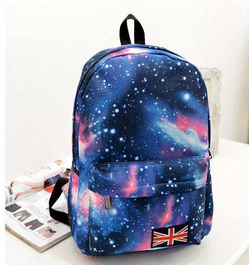 Starry Sky Print Fashion School Backpack - Oh Yours Fashion - 1