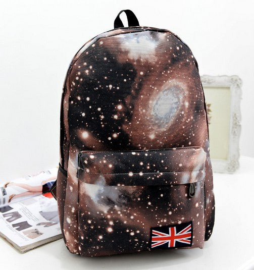 Starry Sky Print Fashion School Backpack - Oh Yours Fashion - 1