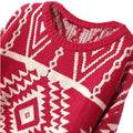 Women Loose Geometry Printed Pullover Sweater - Oh Yours Fashion - 9