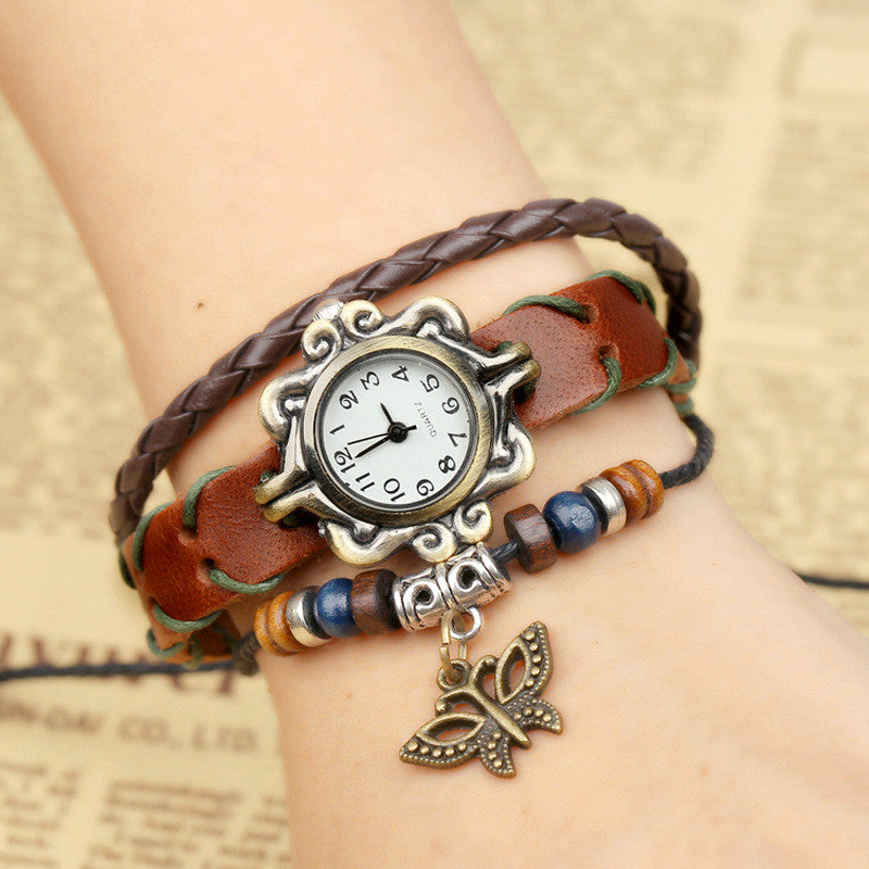 Butterfly Handmade Woven Bracelet Watch - Oh Yours Fashion - 1