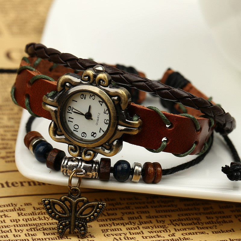 Butterfly Handmade Woven Bracelet Watch - Oh Yours Fashion - 3