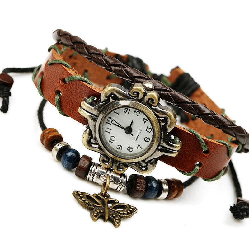 Butterfly Handmade Woven Bracelet Watch - Oh Yours Fashion - 2