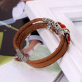 Unique Beaded Multilayer Leather Bracelet - Oh Yours Fashion - 5