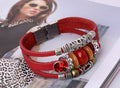 Unique Beaded Multilayer Leather Bracelet - Oh Yours Fashion - 2