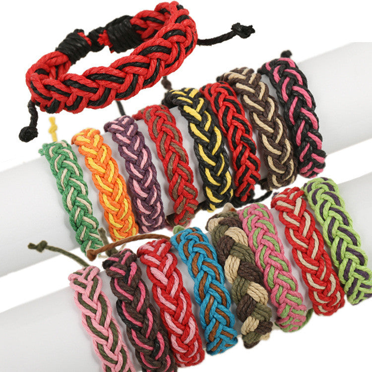 Fashion Color Woven Braided Bracelet - Oh Yours Fashion - 1