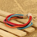 Hemp Wax String Woven Colorful Bracelet - Oh Yours Fashion - 3