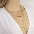 Crystal Beads Sequins Multilayer Necklace - Oh Yours Fashion - 1