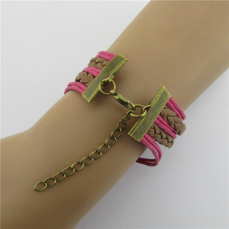 Eiffel Tower Heart Multilayer Woven Bracelet - Oh Yours Fashion - 6