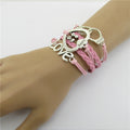 Love Heart Multielement Weaving Handcuffs Bracelet - Oh Yours Fashion - 5