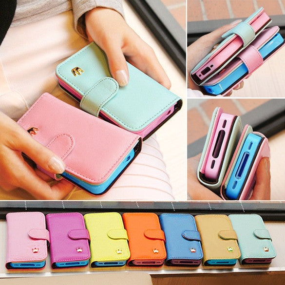 For Apple iPhone 5 5s Slim Luxury Case Cover Flip Leather Hot - Oh Yours Fashion - 1