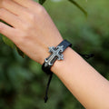 Personality Cross Decorate Leather Bracelet - Oh Yours Fashion - 9