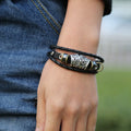 Carving Beaded Multilayer Woven Bracelet - Oh Yours Fashion - 2