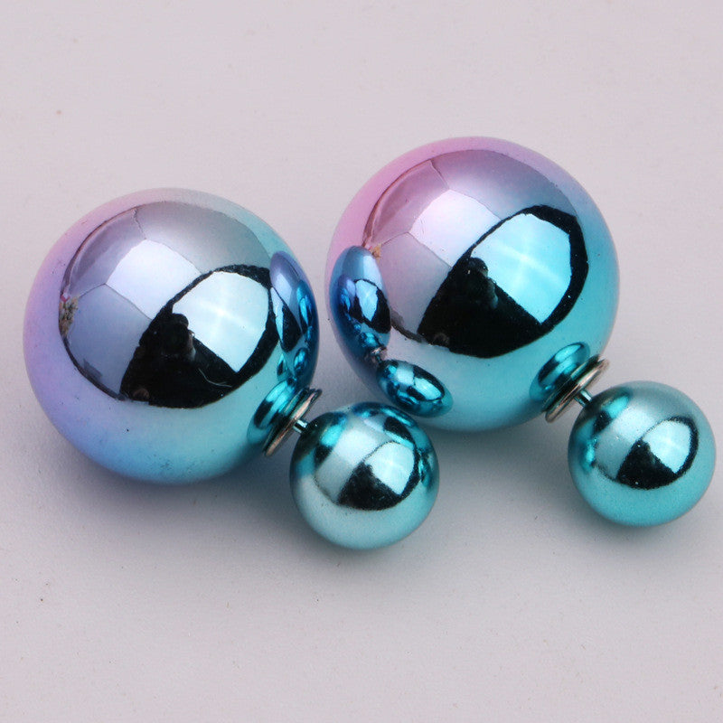 Candy Color Big Little Pearl Earring - Oh Yours Fashion - 13