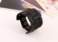 Retro Wide Woven Leather Bracelet - Oh Yours Fashion - 2