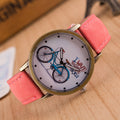 Ride Bike Pattern Denim Strap Watch - Oh Yours Fashion - 9