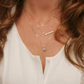 Fashion Sequined Hollow out Triangle Short Necklace - Oh Yours Fashion - 1