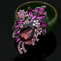 High-end Multi-color Diamond Brooch - Oh Yours Fashion - 3