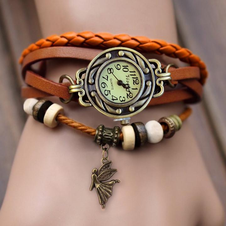 Weave Leather Bracelet Wrist Watch - OhYoursFashion - 4