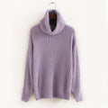 Lapel Pullover Loose High Collar Solid Sweater - Oh Yours Fashion - 9