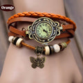 Butterfly Wrap Leather Bracelet Wrist Watch - OhYoursFashion - 7