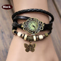 Butterfly Wrap Leather Bracelet Wrist Watch - OhYoursFashion - 11