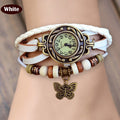 Butterfly Wrap Leather Bracelet Wrist Watch - OhYoursFashion - 9