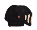 Buttons Unisex Crochet Knit Black Ski Beanie Wool Roman Knight Hat Mask Cap - Oh Yours Fashion - 5