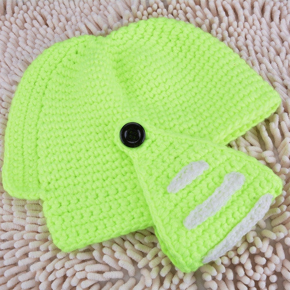 Buttons Unisex Crochet Knit Black Ski Beanie Wool Roman Knight Hat Mask Cap - Oh Yours Fashion - 8
