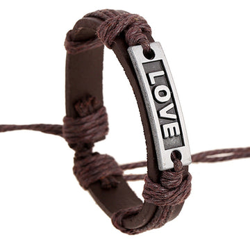 LOVE Couples Leather Bracelet - Oh Yours Fashion - 1