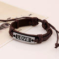 LOVE Couples Leather Bracelet - Oh Yours Fashion - 2