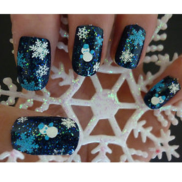 Christmas Snowflakes Design 3D Nail Art Stickers Decals 6 Sheet - Oh Yours Fashion - 1