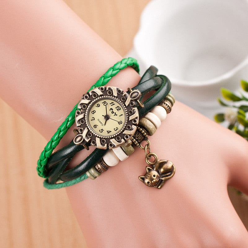 Cute Cat Multilayer Bracelet Watch - Oh Yours Fashion - 4