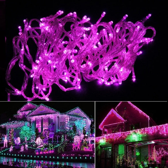 20M 200LED Bulbs Christmas Fairy Party String Lights Waterproof Pink 110V US - Oh Yours Fashion