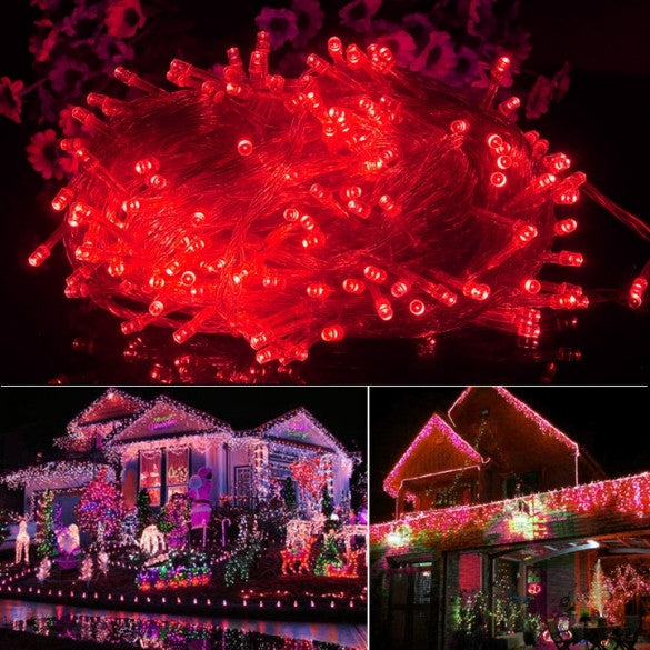 20M 200LED Bulbs Christmas Fairy Party String Lights Waterproof Red 110V US - Oh Yours Fashion