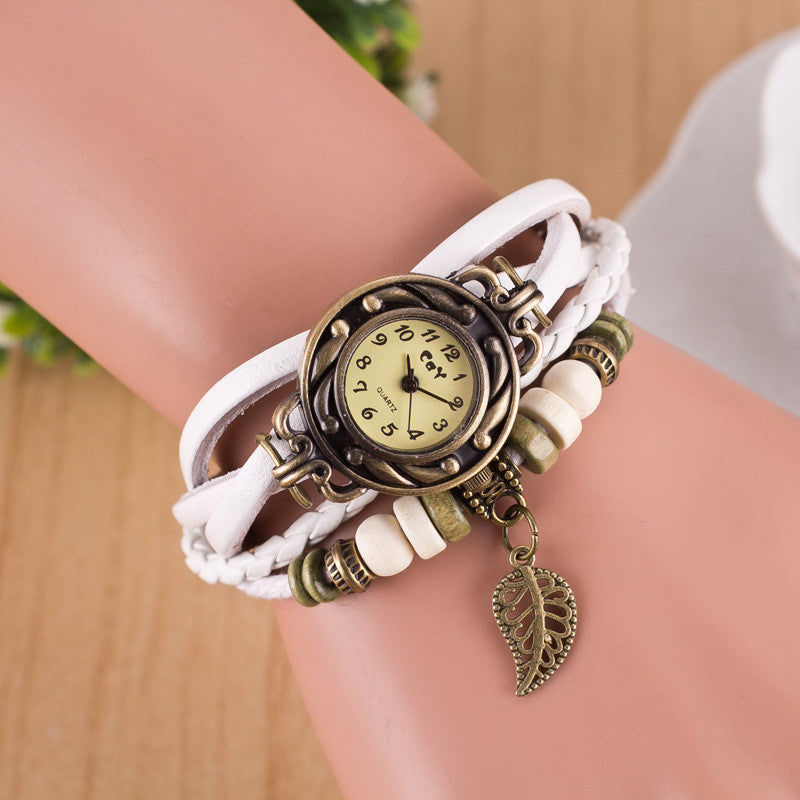 Hollow Out Leaf Multilayer Watch - Oh Yours Fashion - 1