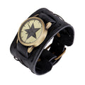 Punk Style Star Dial Leather Woven Watch - Oh Yours Fashion - 1