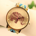 Wool Knitting Strap Elephant Print Watch - Oh Yours Fashion - 3