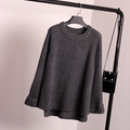 Korean Style Loose Spiit Knit Pullover Solid Color Sweater - Oh Yours Fashion - 3